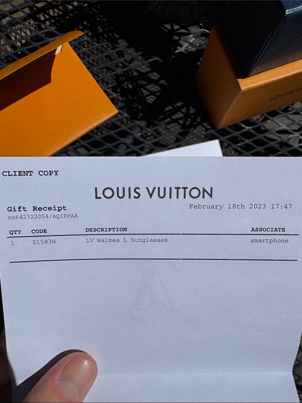 Louis Vuitton Black Sunglasses with Orange Packaging - Picture 9 of 9